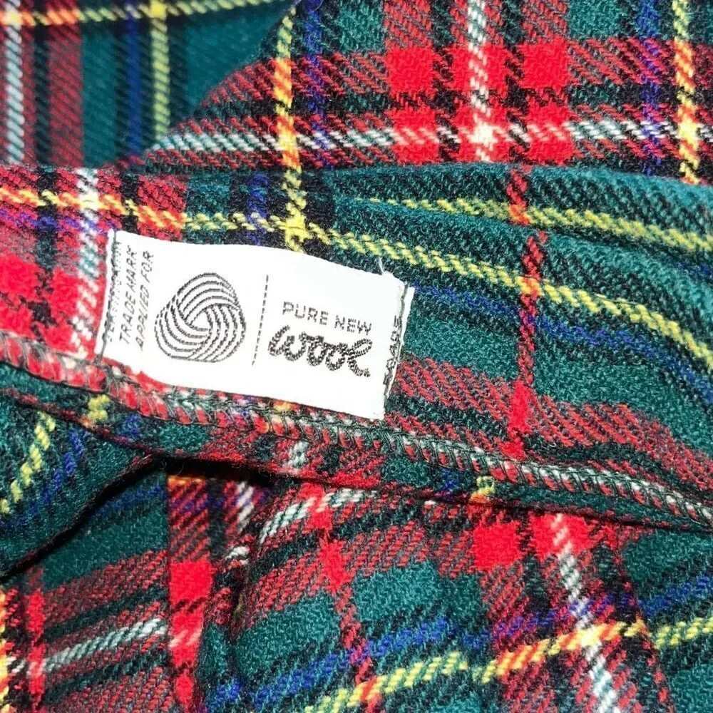 Vintage THE SCOTCH HOUSE Made In Scotland Pure Wool Kilt Skirt Tartan Womens 26
